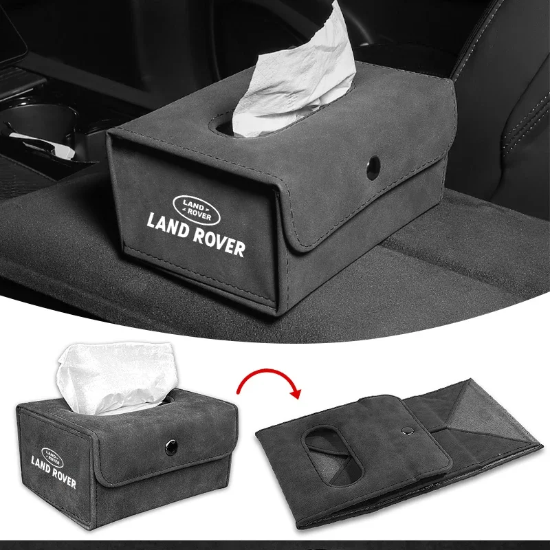 Car Tissue Box Sun Visor For Land Rover Freelander 2 L2 LF Discovery 3 4 L319 L462 Range Auto Accessories