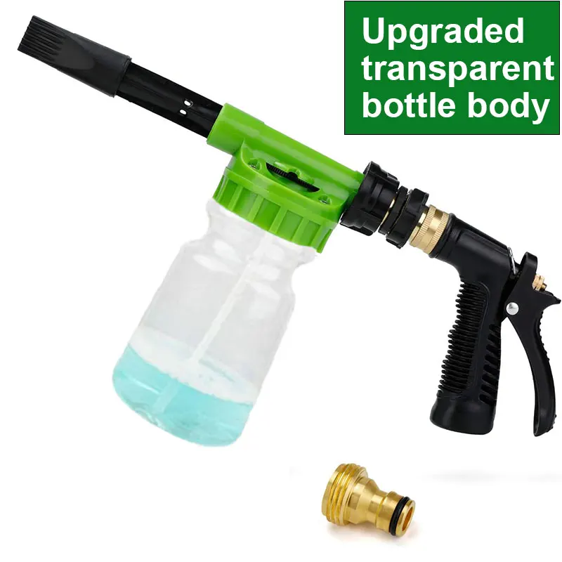 

1L Adjustable Car Washer Foam Nozzle Car Washing Foam Gun Cleaning Foamer Pot Lance Water Soap Shampoo Sprayer Spray Foam Gun