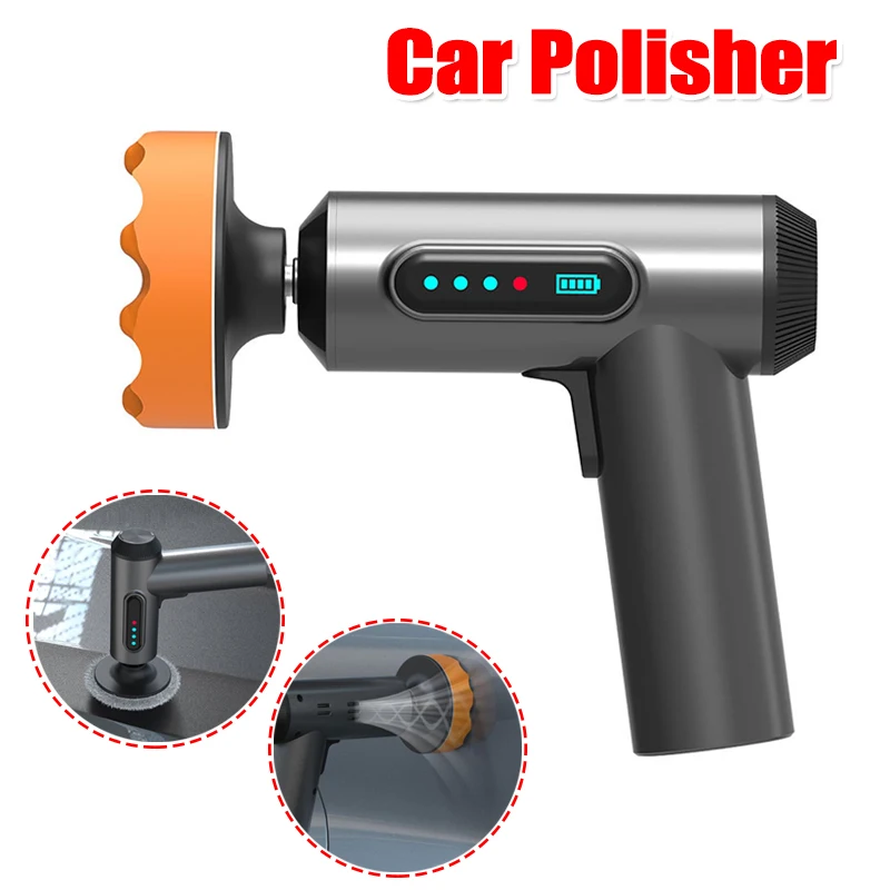 

Rechargable Lithium Battery Car Polisher Electric Wireless Waxing Machine Car Repair Scratches Car Paint Glass Waxing Power Tool