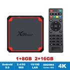 Приставка Смарт-ТВ X96MINI Plus, Android 9,0, четырехъядерный Amlogic S905W4, 2,4 ГГцтелефон, Wi-Fi, 4K, ТВ-приставка, умный медиаплеер X96 MINI, 1 Гб, 2 Гб