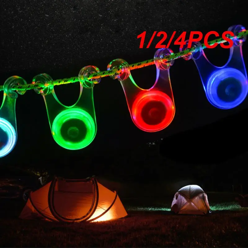 

1/2/4PCS LED Tent Light Camping Lantern Waterproof String Lights Outdoor Garden Mini LED Flashing Light Hanging Lamp Portable
