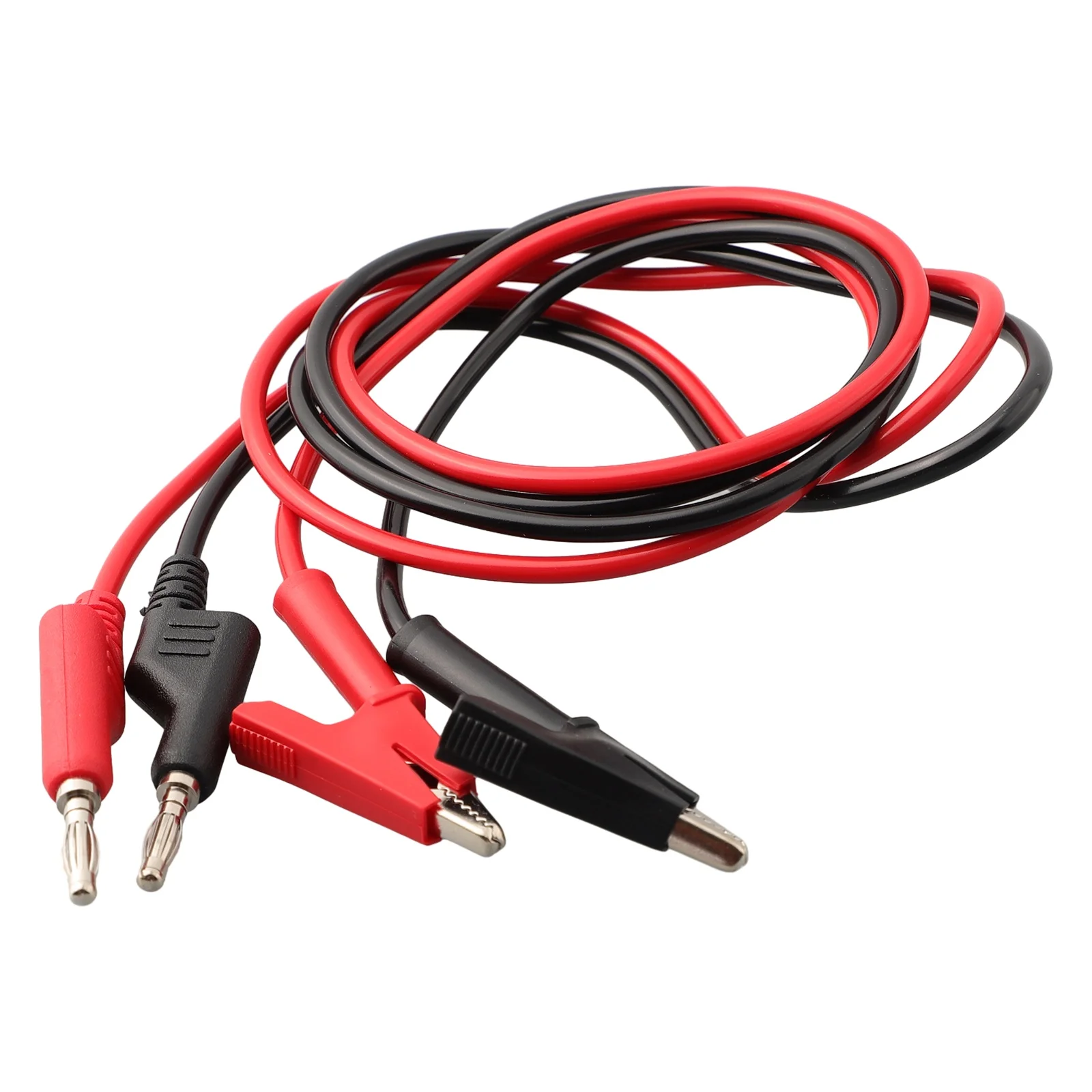 Эффективные силиконовые тестовые провода с банановой вилкой 2 шт. зажим крокодил