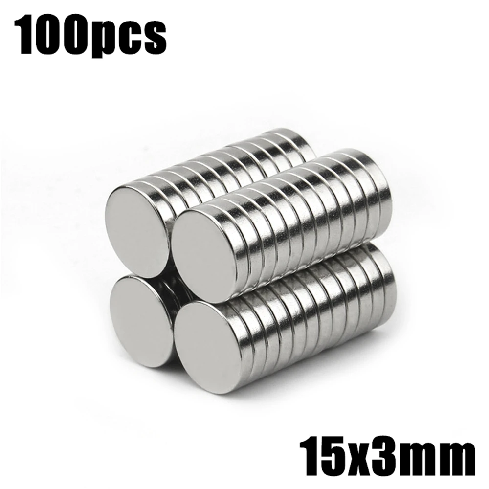 

Неодимовые магниты NdFeB N35, 100 шт., 15x3 мм