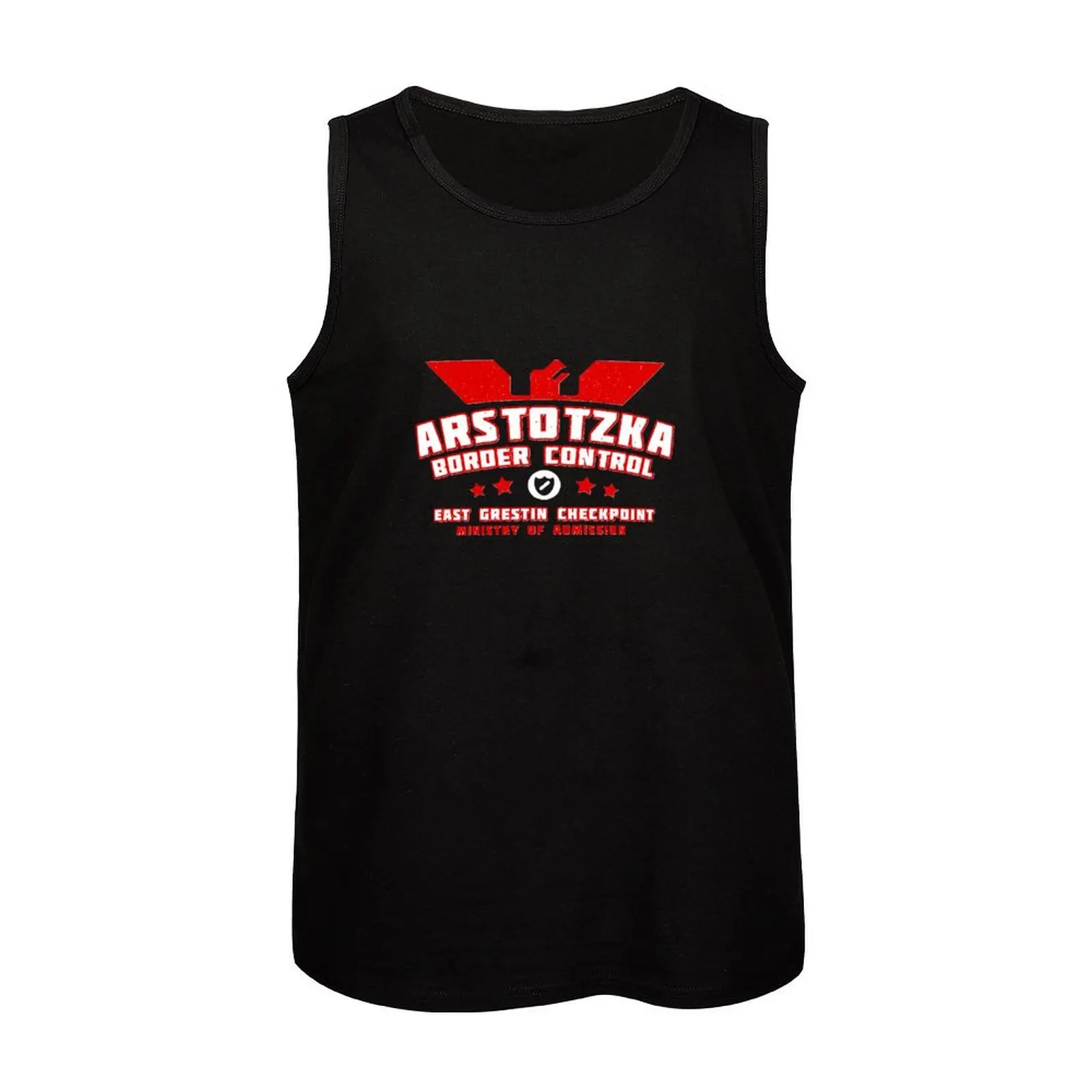 Papers Please Arstotzka Border Control Tank Top аниме Спортивная одежда Топы Мужская футболка без