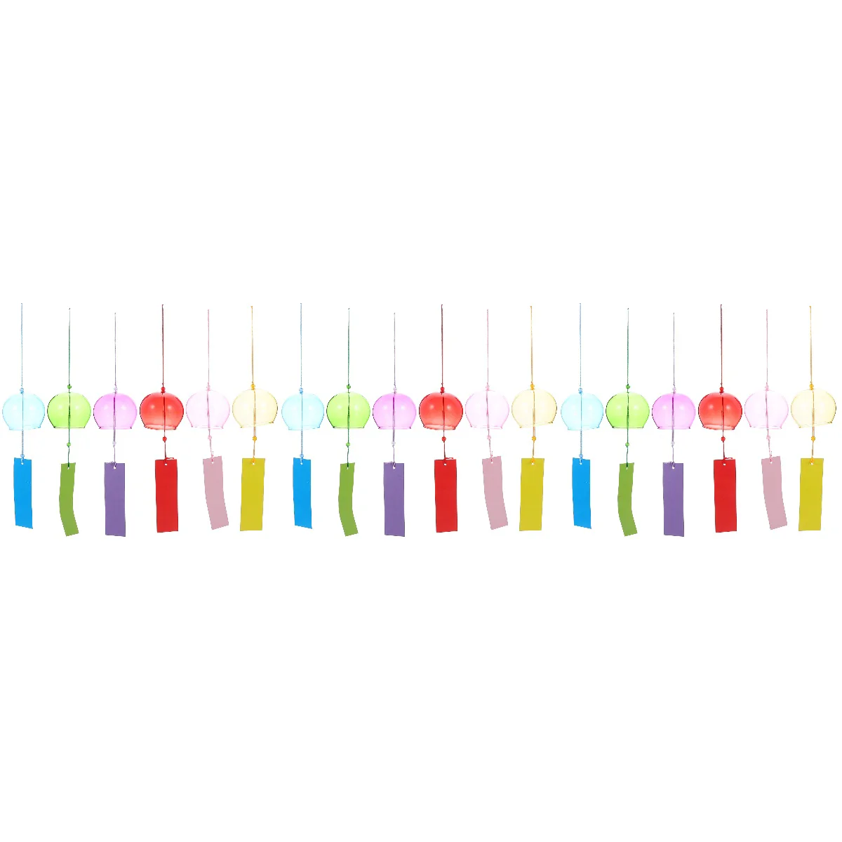 

18 Pcs Outdoor Wind Bells Hanging Clear Wind Chimes Garden Wind Chime Ornaments