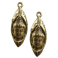 2pcs brass statue pendants exquisite brass craft pendants diy decors