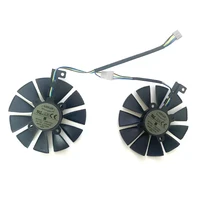 2pcs 87mm cooling fan for asus gtx1060 1070 ti rx 470 570 580 graphics card everflow t129215su pld09210s12hh 28mm cooling fans