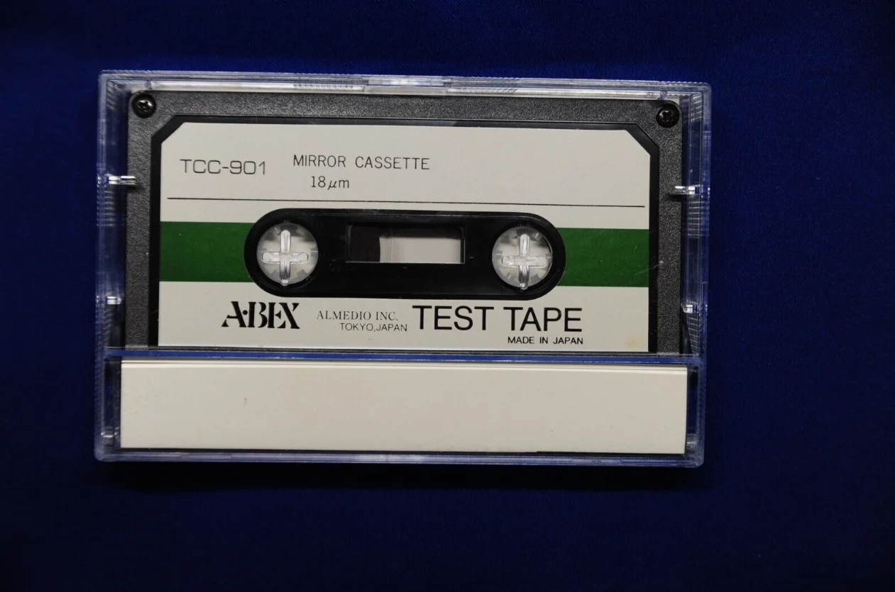 

ABEX Mirror Cassette Test Tape TCC-901 cassette path checker, New