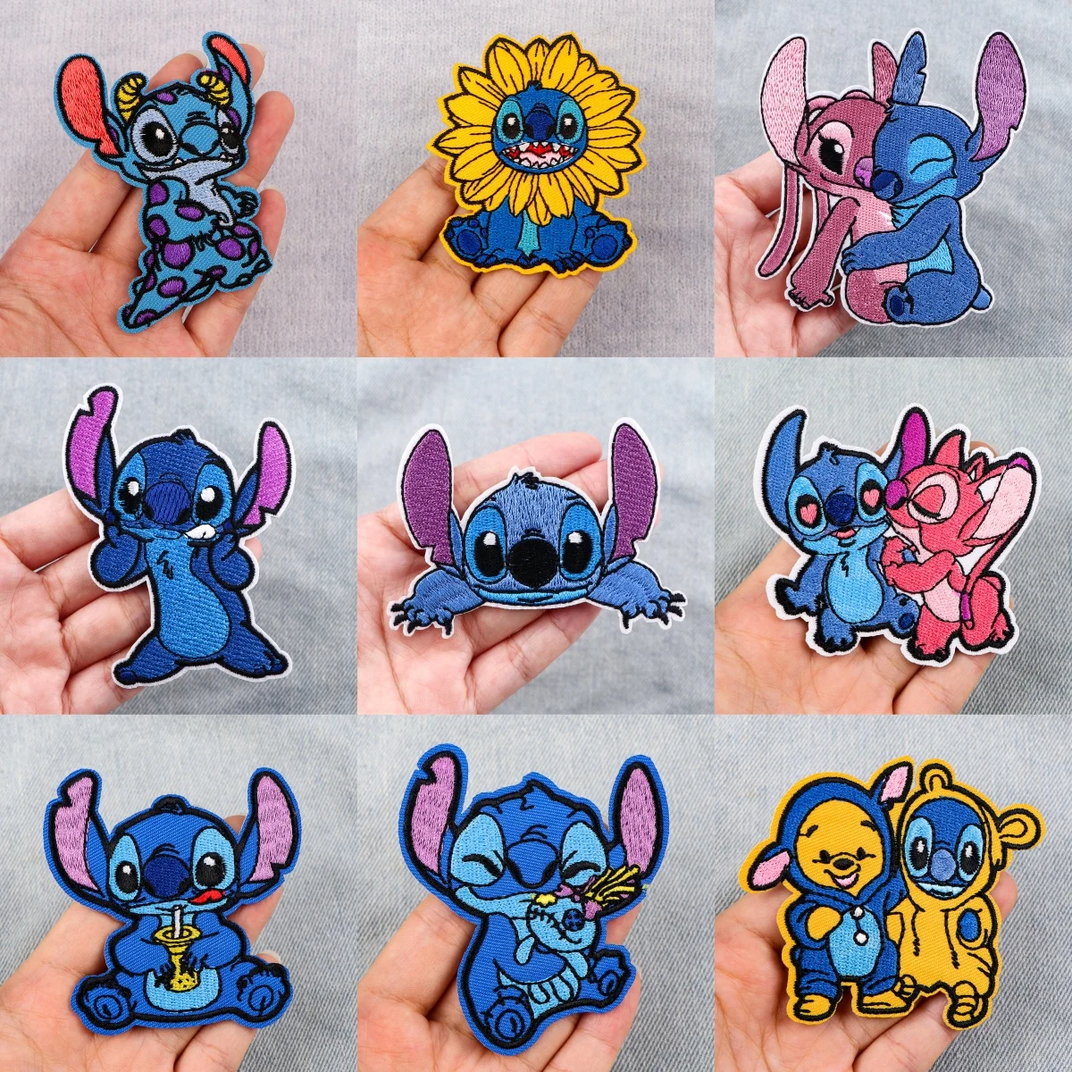 Милые термоклеевые нашивки с вышивкой инопланетянина мультяшные для одежды