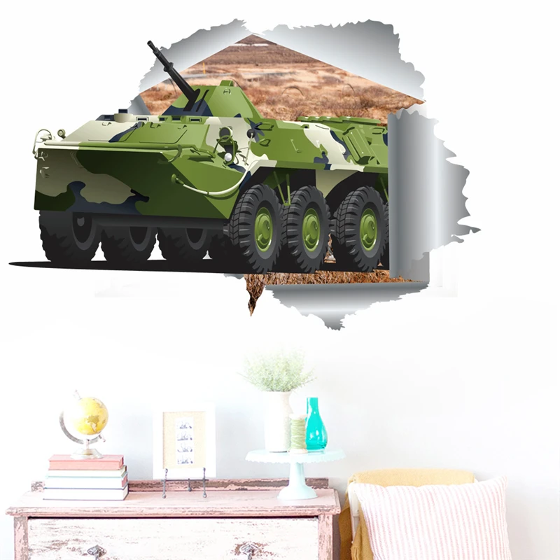 

Настенная 3d-наклейка в виде самолета, современное художественное настенное украшение для детской комнаты, гостиной, спальни