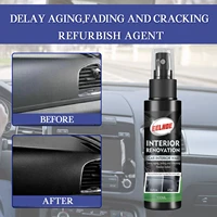 100ml car plastic parts refurbish agent auto interior clean restore wax coating long lasting for dash board rubber trim bumpers