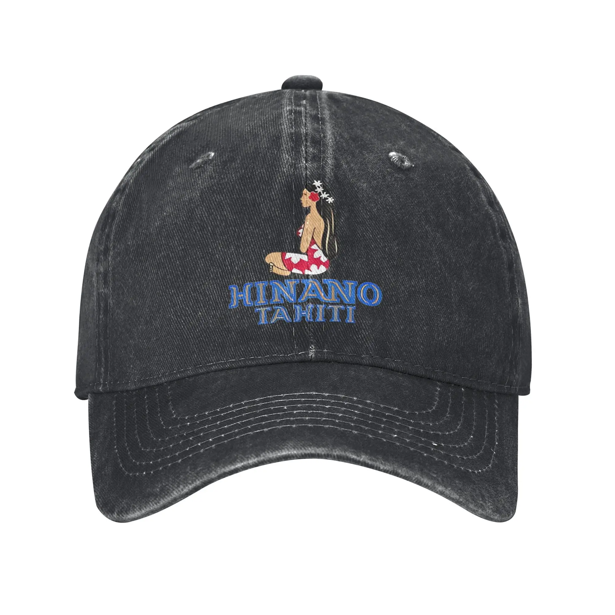 Hinano Tahiti Beer Logo Мужчины Женщины Бейсболки Таити Пивоварня Потертые потертые шапки