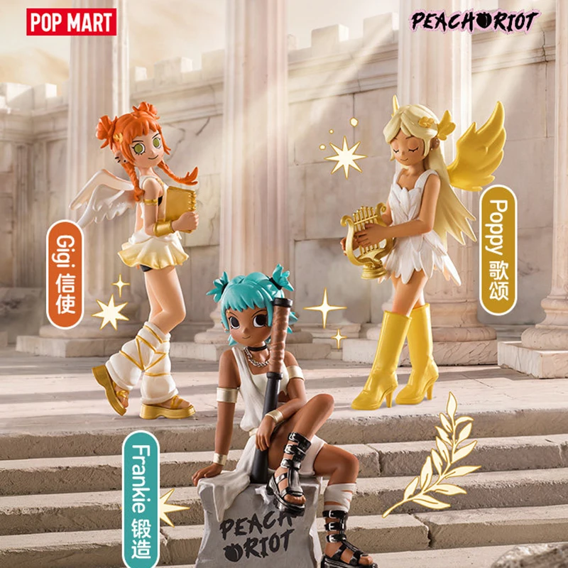 Фото POPMART Peach Riot Power Chords Series: Оригинальные игрушки-сюрпризы в закрытых коробках, милые аниме-фигурки, украшения, подарки №2