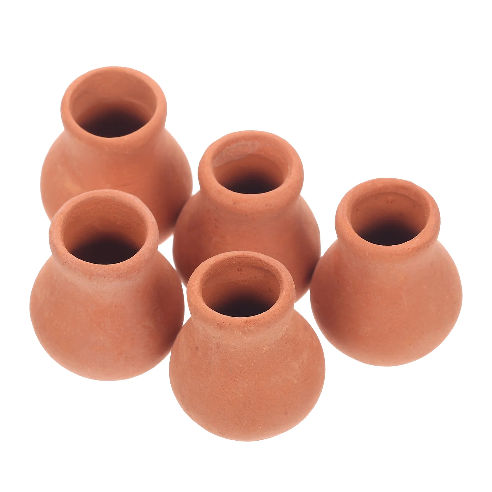 

5 Pcs Miniature Succulent Pots Flower Fake Figure Indoor Plants Garden Planters Ceramic Vases Flowers Tiny Craft Potted