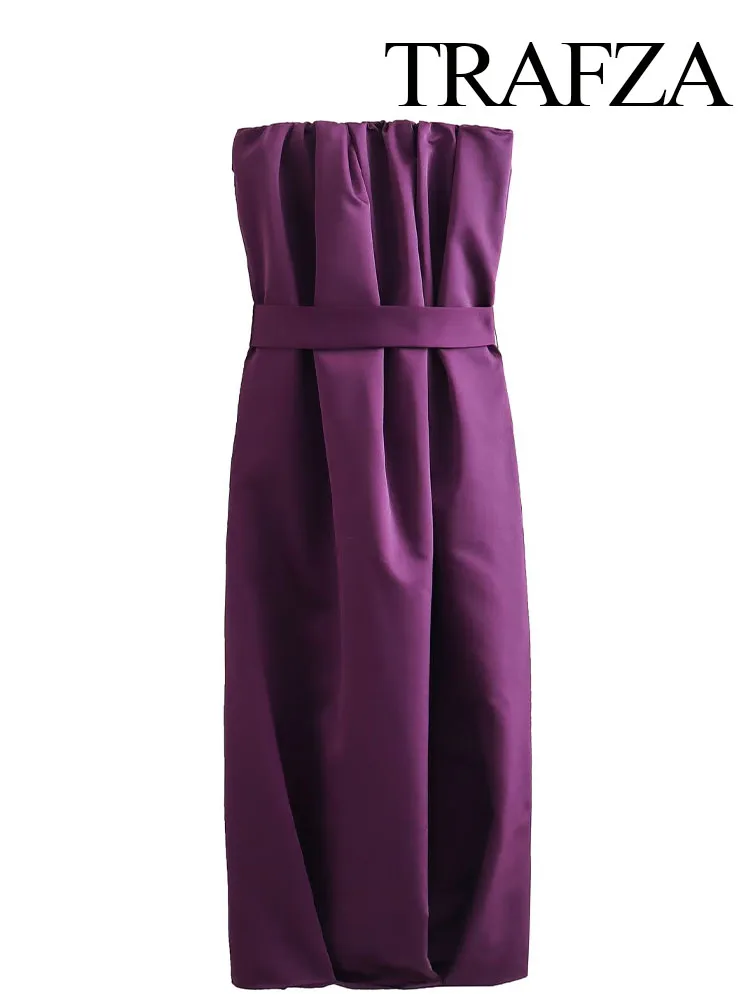 

Женское платье средней длины с поясом, без рукавов, с открытой спиной