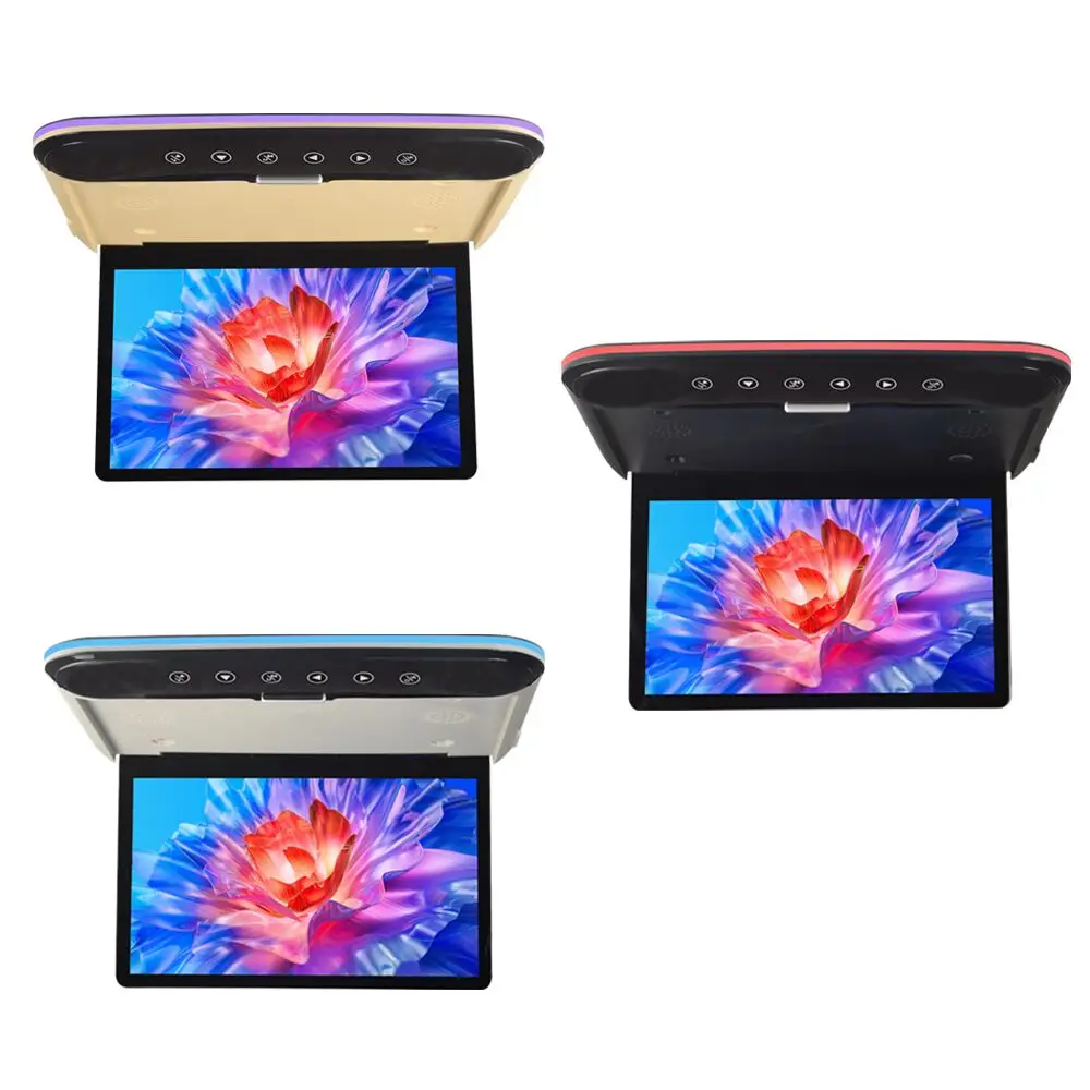 13,3-дюймовый потолочный монитор для автомобиля с IPS-экраном 1920*1080, Wi-Fi, Android TV, 2G+32G, мультимедийный видеоплеер, Mirror Link, пульт дистанционного управления (art.: 3920da16d3552) - 3920da16d3552