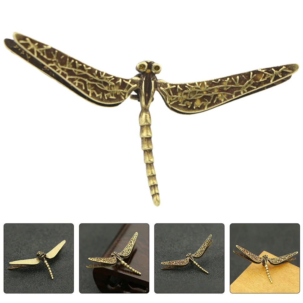 

Dragonfly Brass Decor Figurine Animal Room Statue Silver Ornaments The Living Ornament Sculpture Lucky Figurines Figure