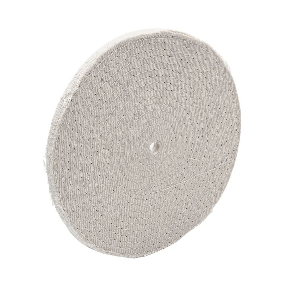 

Durable High Quality New Practical Buffing Wheel Cotton Cloth Equipment Jewelry Mutillayers Polishing Spiral Stitch Buff Pads