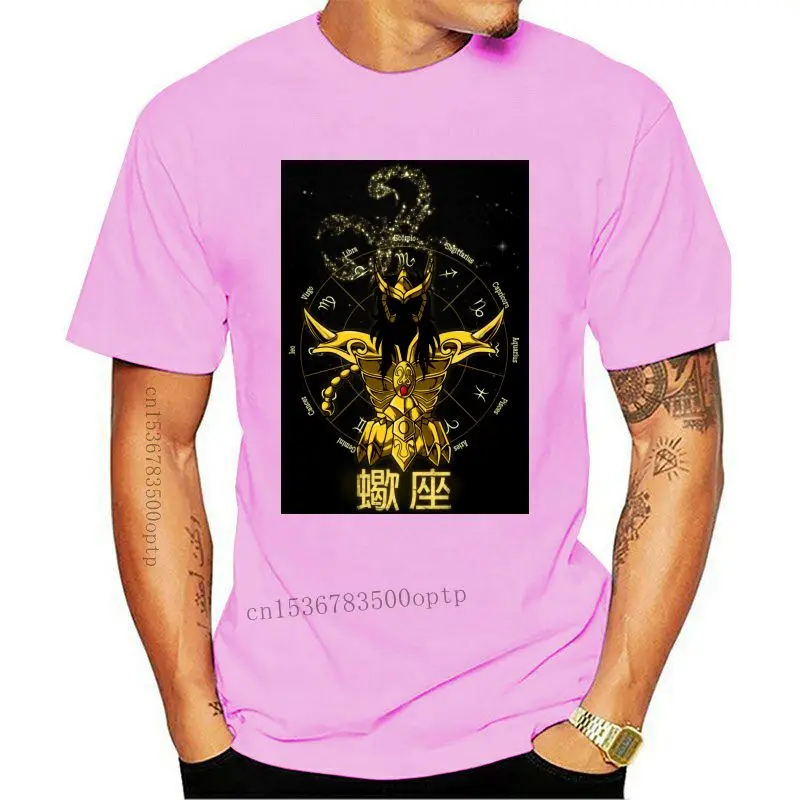 

Camisetas de Escorpio para hombre, camisa de manga corta personalizada con cuello redondo, de algodón, Diseño, venta al por mayo