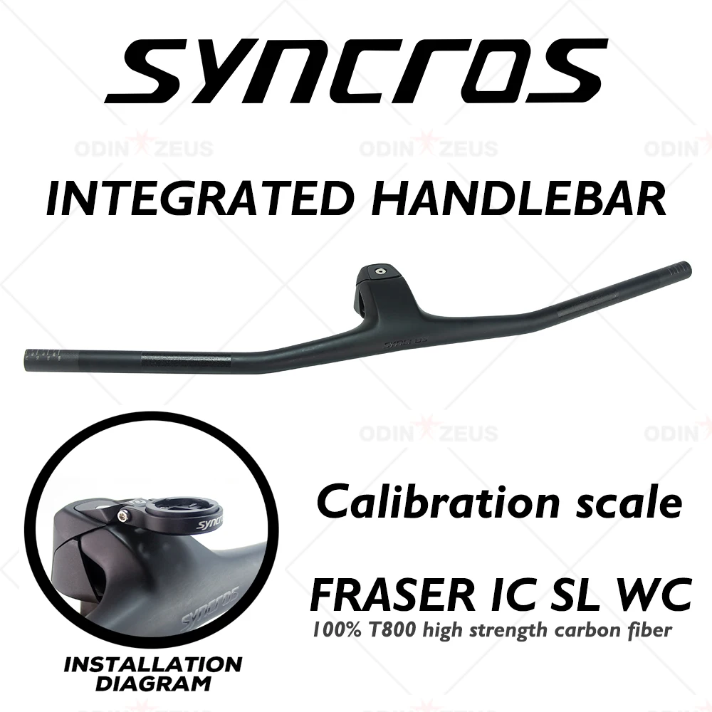

2022 Syncros FRASER IC SL WC For Sparks Frame 740mm -20° Full Carbon Fibre Integrated Cockpit MTB Handlebar Free Computer Stand