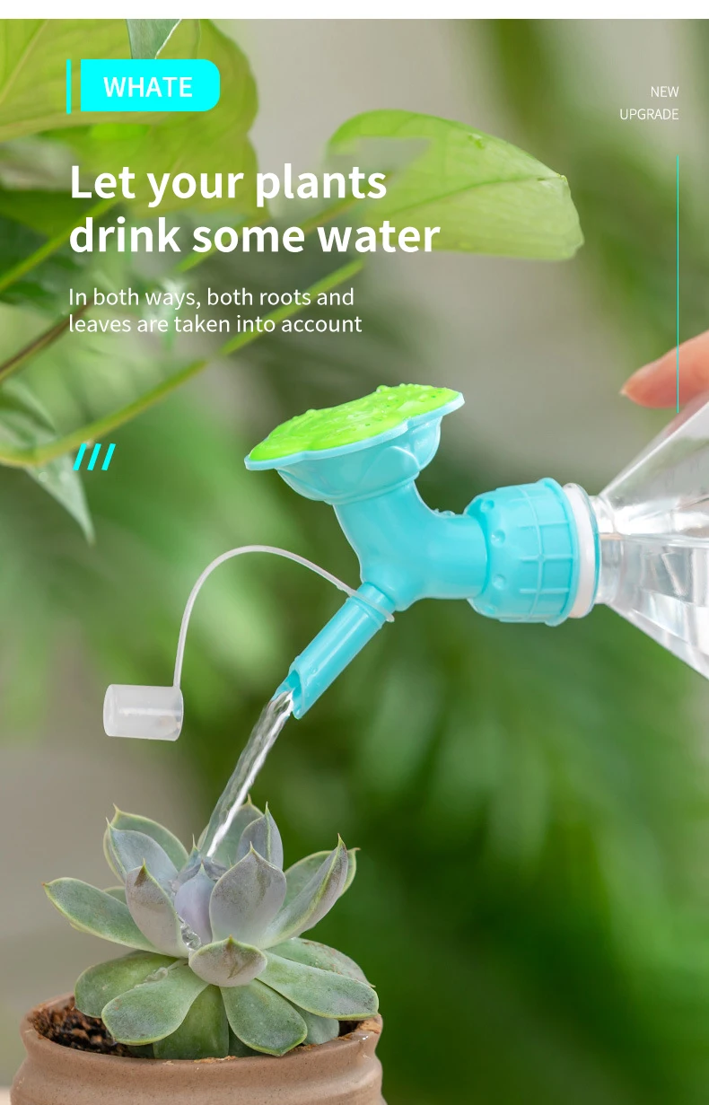 

Home Garden Flower Plant Water Sprinkler For Flower Waterers Bottle Watering Cans Sprinkler 2 In 1 Plastic Sprinkler Nozzle
