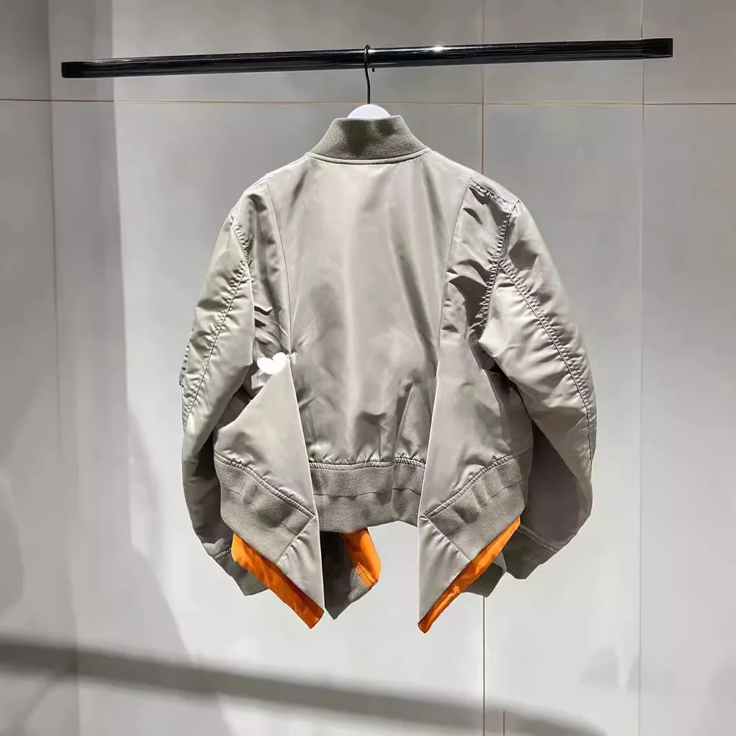 Женская плиссированная куртка Повседневная флисовая с соединением 2024