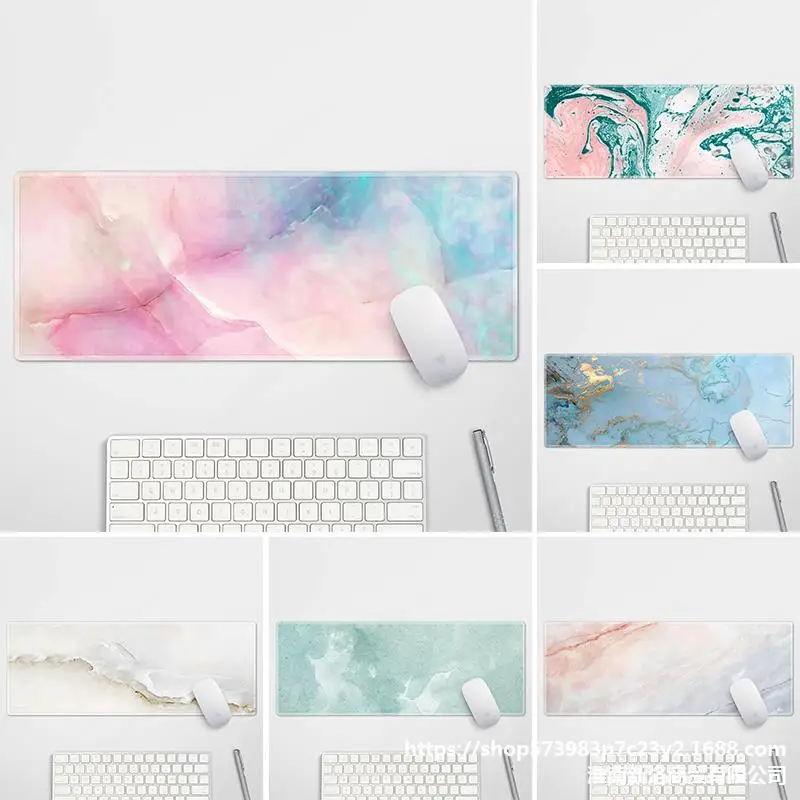 

Desk Pad Protector Mouse Pad Marble Mousepad for Gaming Laptop Computer Desk Mat Mouse Pad Office Desk Accessories 400x900mm