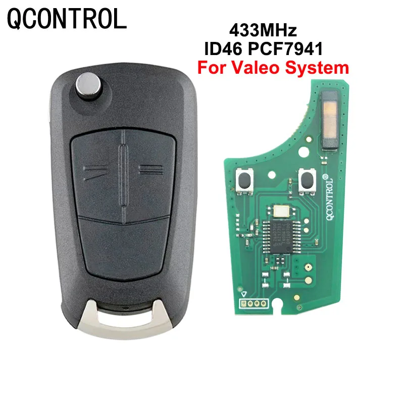 

QCONTROL Car Remote Key PCB for Opel/Vauxhall Astra H 2004 - 2009, Zafira B 2005 - 2013