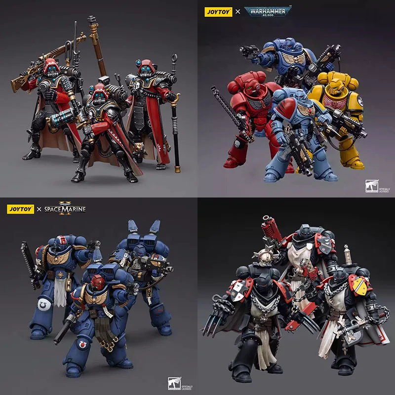 Черные тамплиеры JOYTOY Warhammer 40K 1/18 Ultramarines Intercessors Adeptus Mechanicus