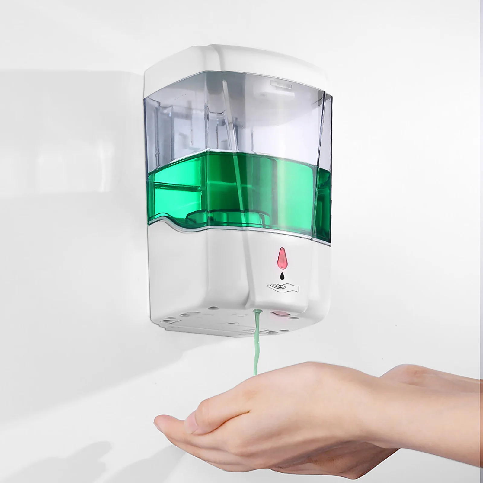 

Автоматический диспенсер для мыла и пены, 700 мл, умный настенный контейнер для дезинфицирующего средства для рук, бесконтактный инфракрасный датчик, диспенсеры жидкости для дома
