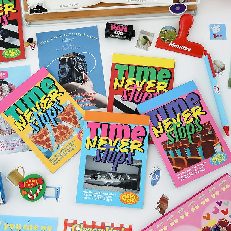 

60 шт. Kawaii английский корейский материал карта записная книжка ручной работы материал Ретро коллаж фон декоративная бумага