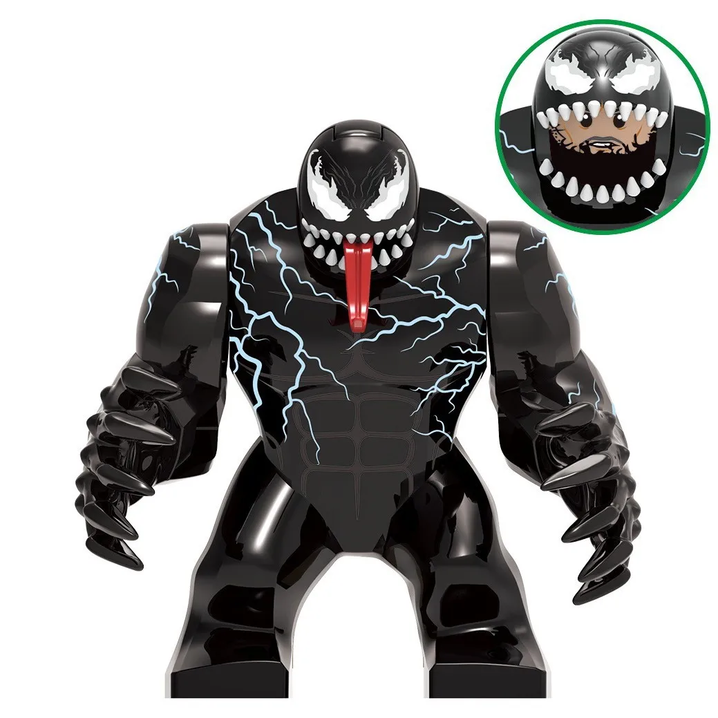 Marvel Brick Venom Massacre Riot Сборка Строительные блоки Мобильные куклы Головоломки Детские