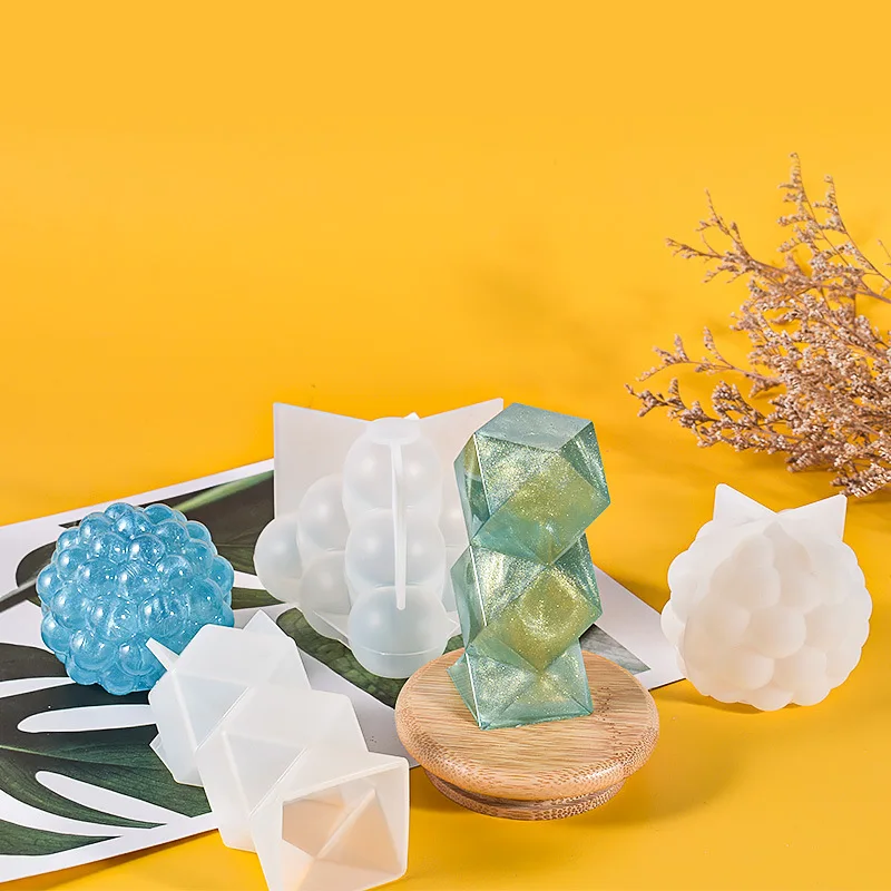 Разные стили шар-пузырь из силикона геометрический 3D шар форма эпоксидной смолы