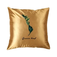 2022 modern rainforest bird green leaf print cushion cover