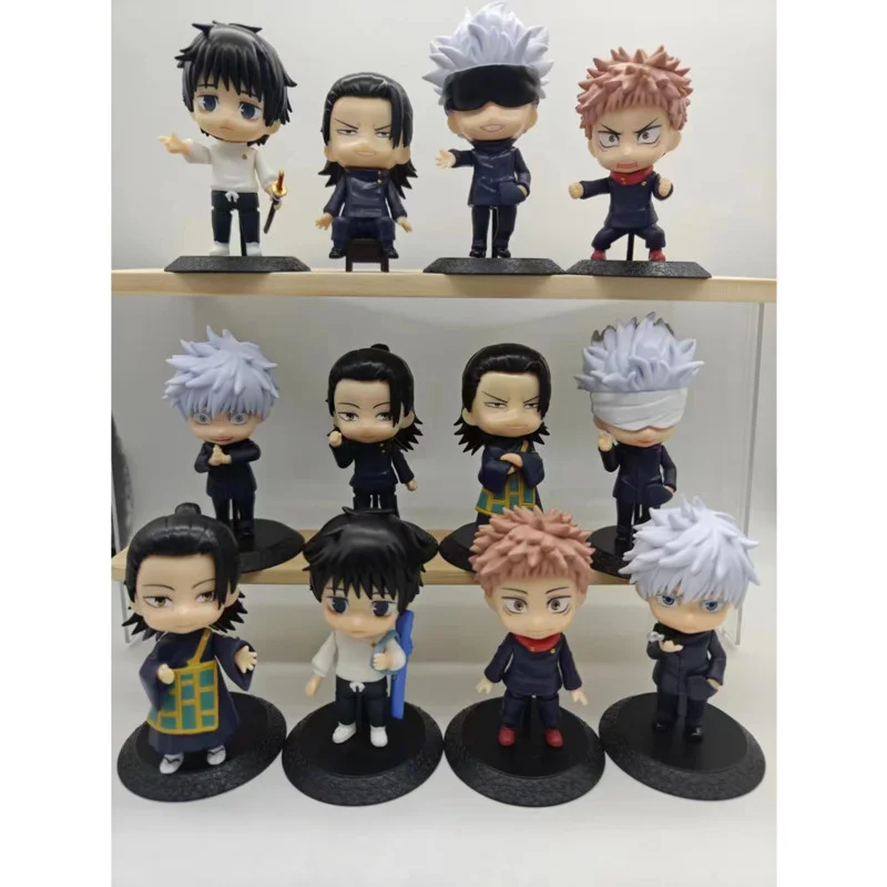 

12Pcs/Set Q Ver. Jujutsu Kaisen Itadori Yuji Gojo Satoru Geto Suguru Action Figure Toy PVC Model Doll Figurines Kids Gifts