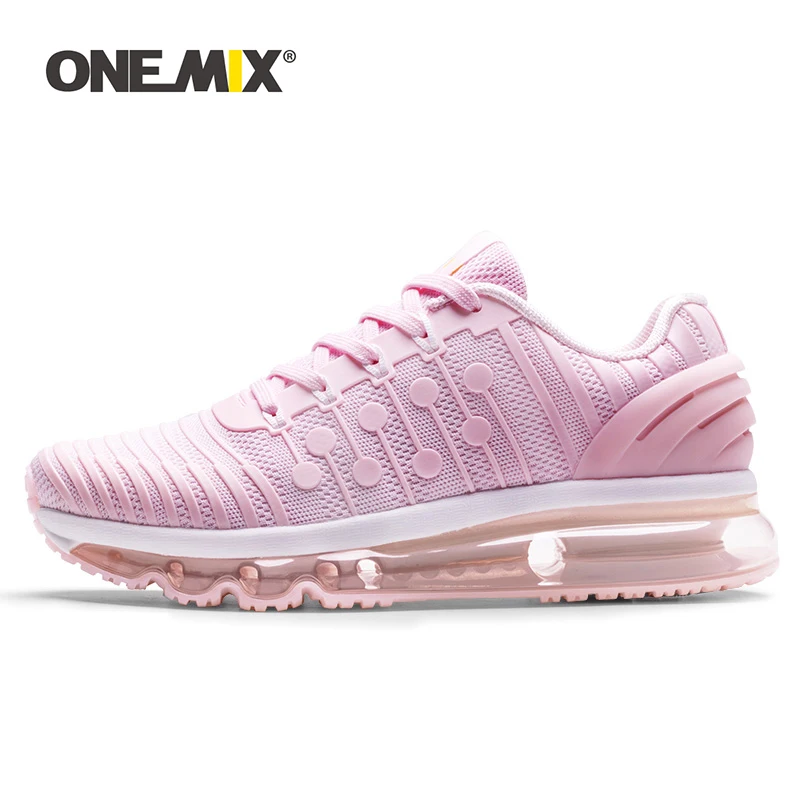 ONEMIX Sneakers for Woman Breathable Mesh Running Shoes Outdoor White Tenis Feminino Female Plus Size Walking Flat Footwear