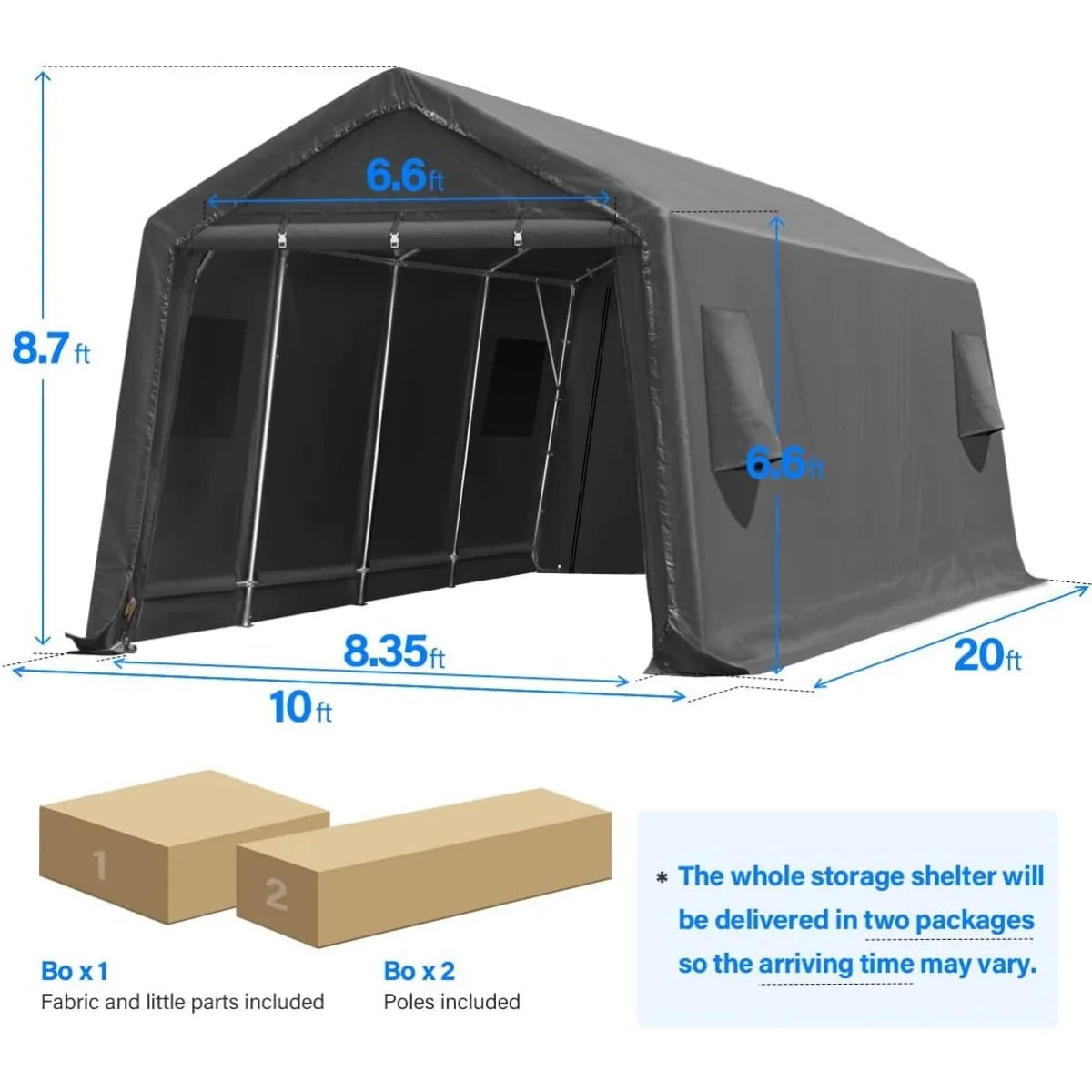10x20 футов сверхмощный навес для палатки на открытом воздухе противоснежный
