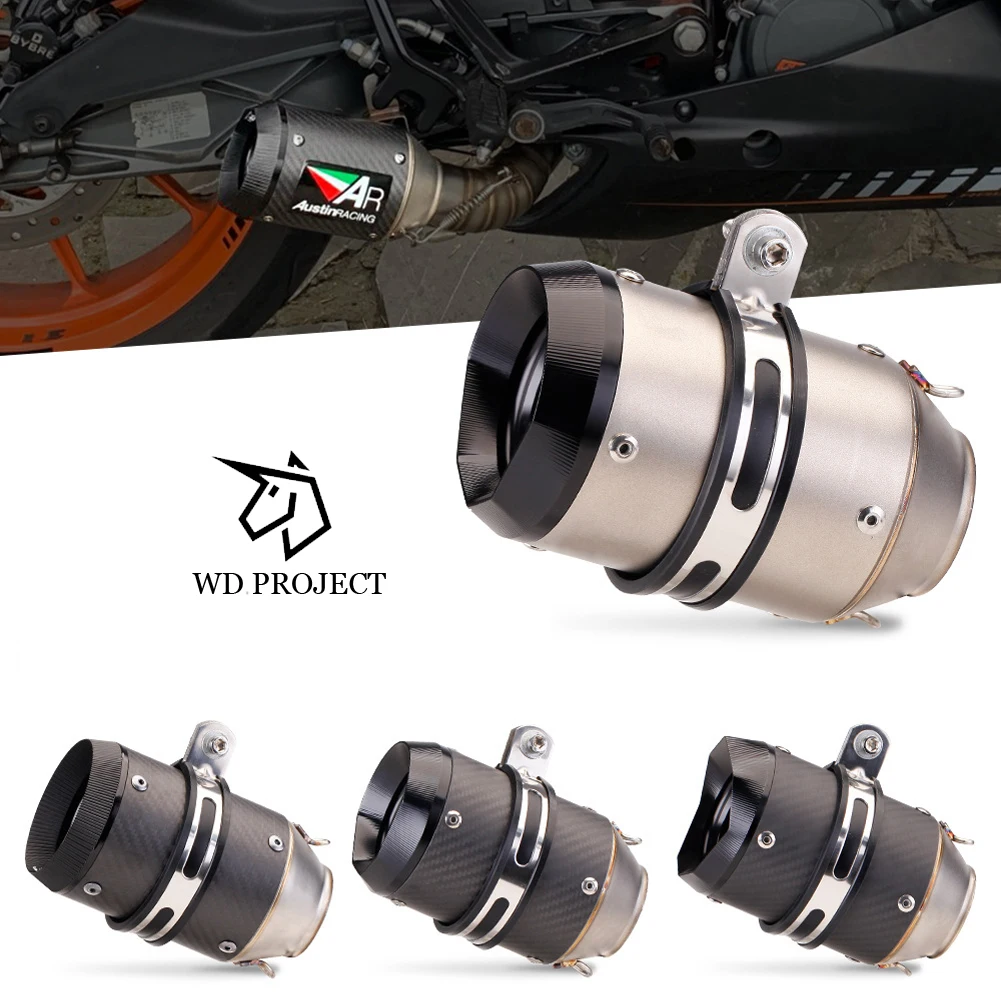 

51mm Universal Motorcycle ATV Exhaust Pipe Escape Moto Muffler For CF K7 K8 Z800 ZX6R NK150 400 650