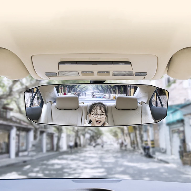 

Универсальное антибликовое широкоугольное выпуклое зеркало заднего вида автомобильное внутреннее зеркало заднего вида детское сиденье ч...