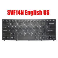 english us laptop keyboard for sony for vaio svf14n series 9z nabbq 401 149263721us aefi2u000103a black with backlit gray frame