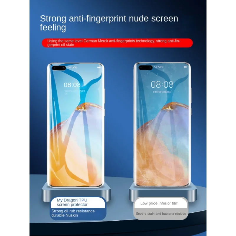 For Huawei P40pro Full Screen Coverage Water Condensation Anti-peep Tempered Steel Film Mate30 40 20 p50 p308 nova7se 109