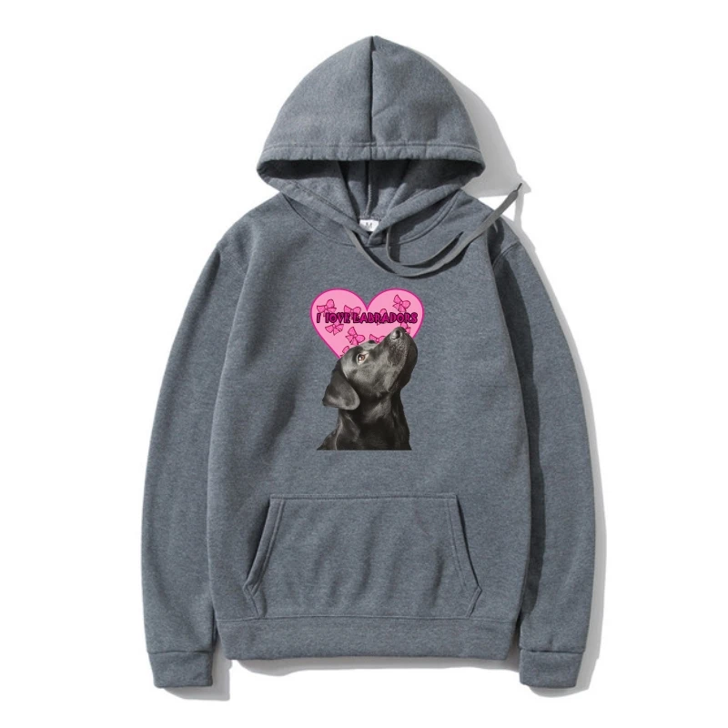 

Черная верхняя одежда Лабрадора I Love, лабрадоры-выбор осени и цветов! Толстовка