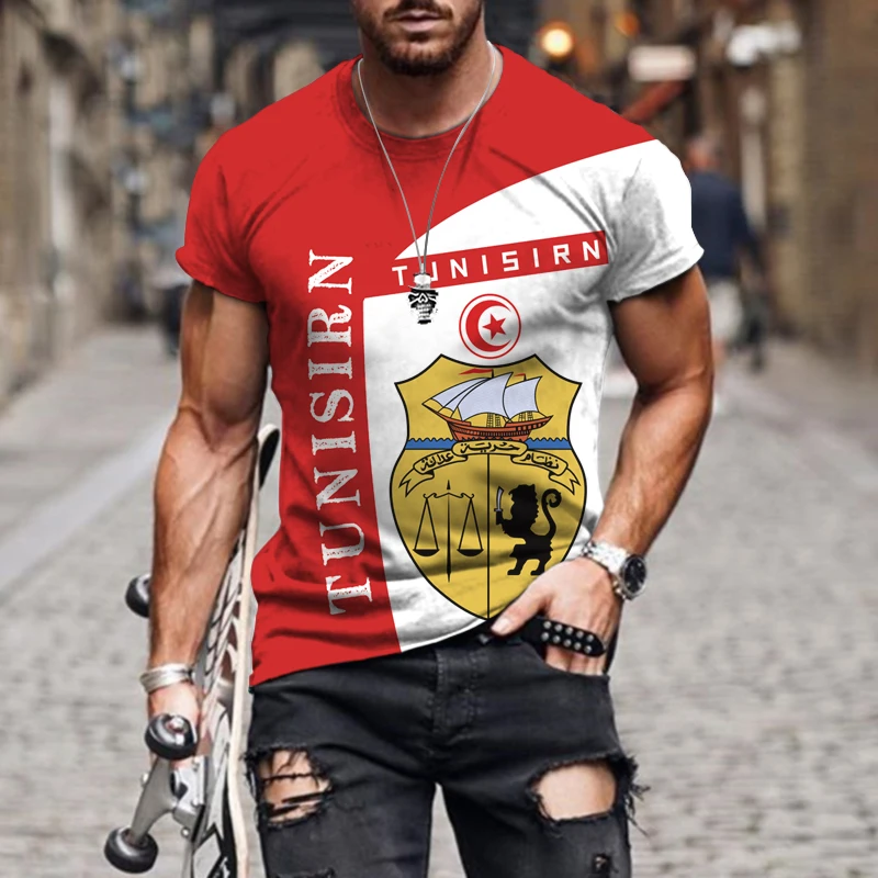 

Men's 3D Print Graphic T Shirts Fashion Crew Neck Short Sleeve T Shirt Comfortable Trend Cotton Leisure Tops Summer Streetwear
