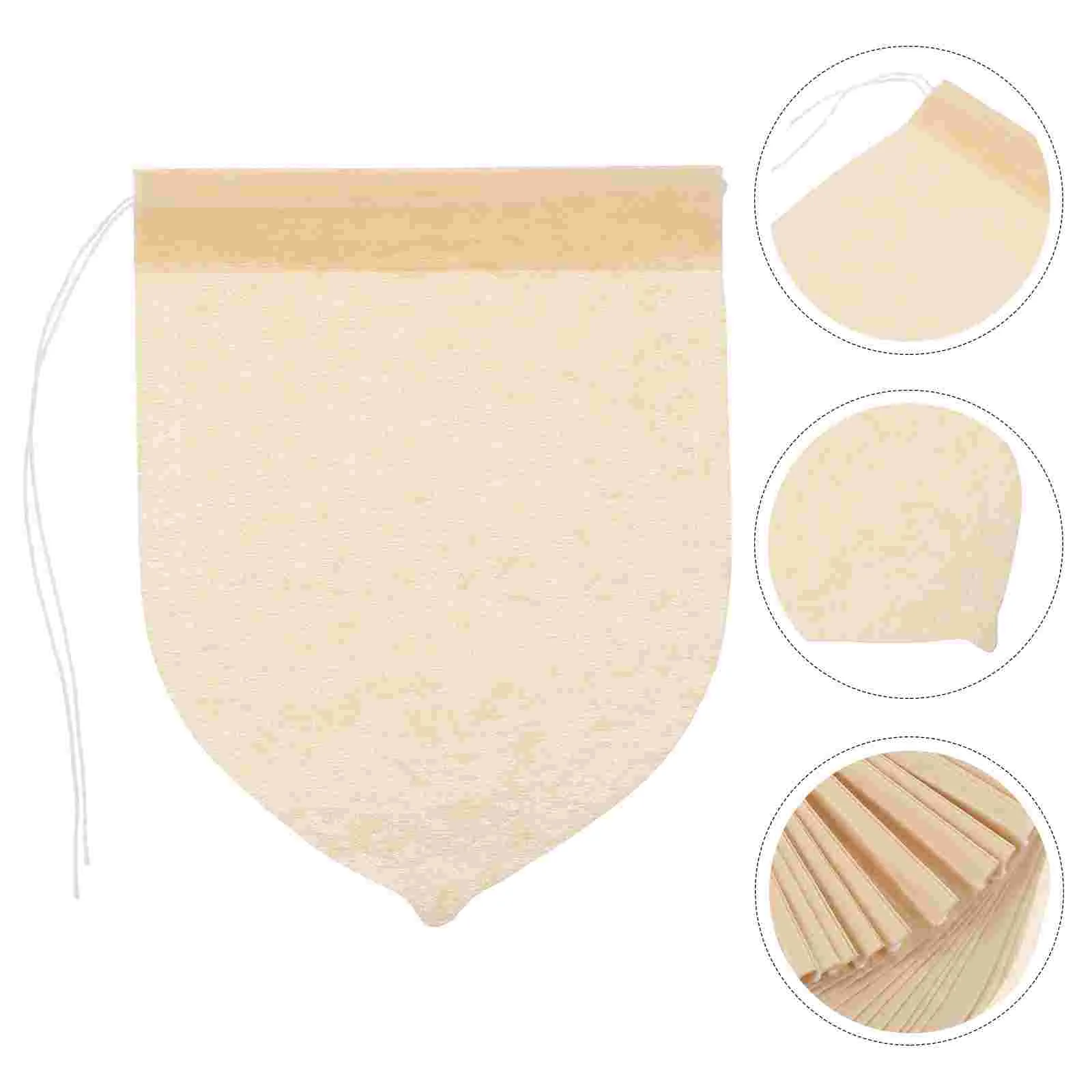 

100pcs Loose Tea Filter Bags Drawstring Tealeaf Filter Bags Loose Tea Coffee Filter Bags