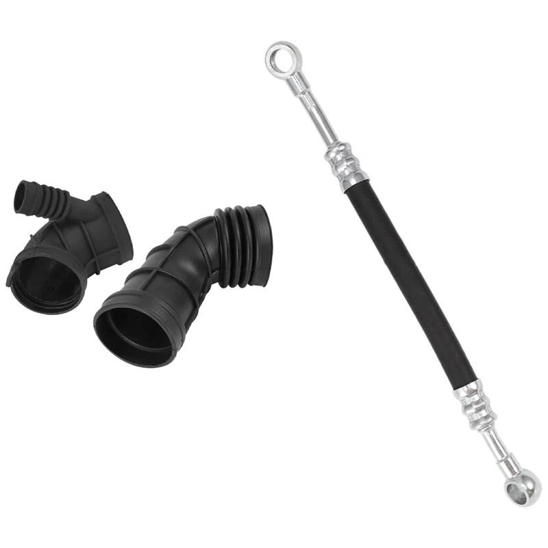 

2 Set Car Accessories For BMW: 1 Set Engine Vanos Oil Line With 4 Rings & 1 Set Car Air Intake Pipe Hose