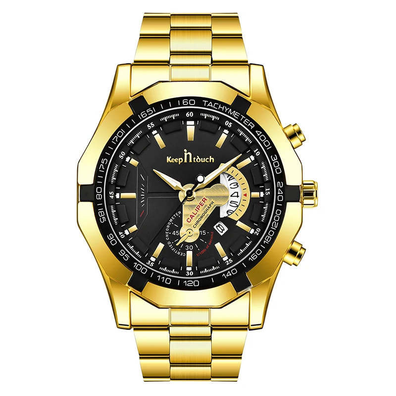 

Luxury Business Watch For Men Fashion Personality Brand Mens Watch Stainless Steel Multifunctional Waterproof Quartz Watch Men