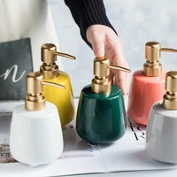 ins light luxury packaging press type cosmetics bottle shampoo shower gel hand sanitizer latex bottle is empty
