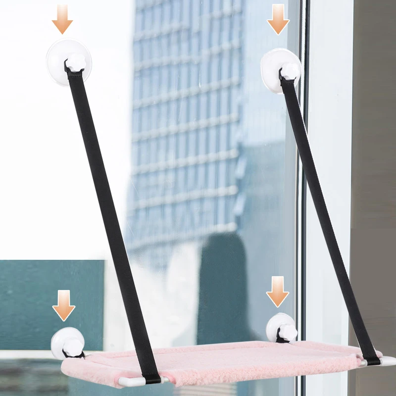 Подвесная кошачья кровать-гамак удобный плюшевый коврик для домашних животных