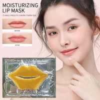 10pcs lip care crystal collagen lip mask hydrating moisturizing essence gel patch repair lip wrinkles enhancer pads patches