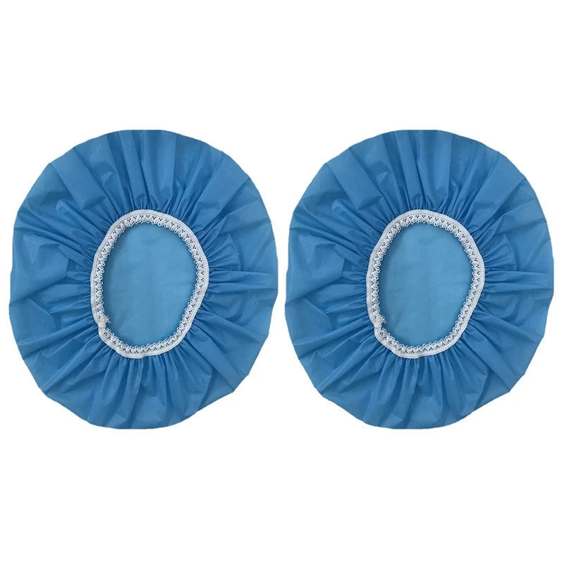 

3 шт. Бытовая водонепроницаемая шапочка для душа, шапочка для плавания, эластичная шапочка для душа для отеля, набор волос (Небесно-голубой)